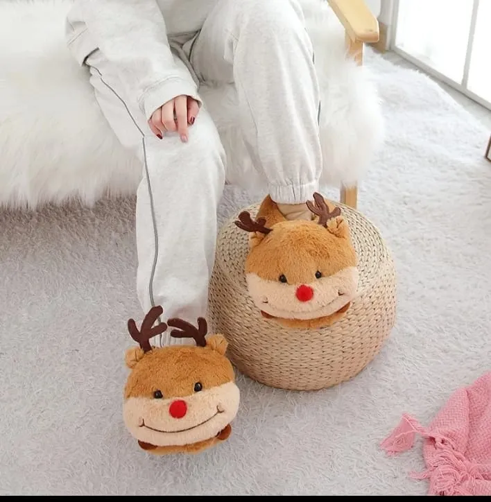 Unisex Plush Indoor Slippers