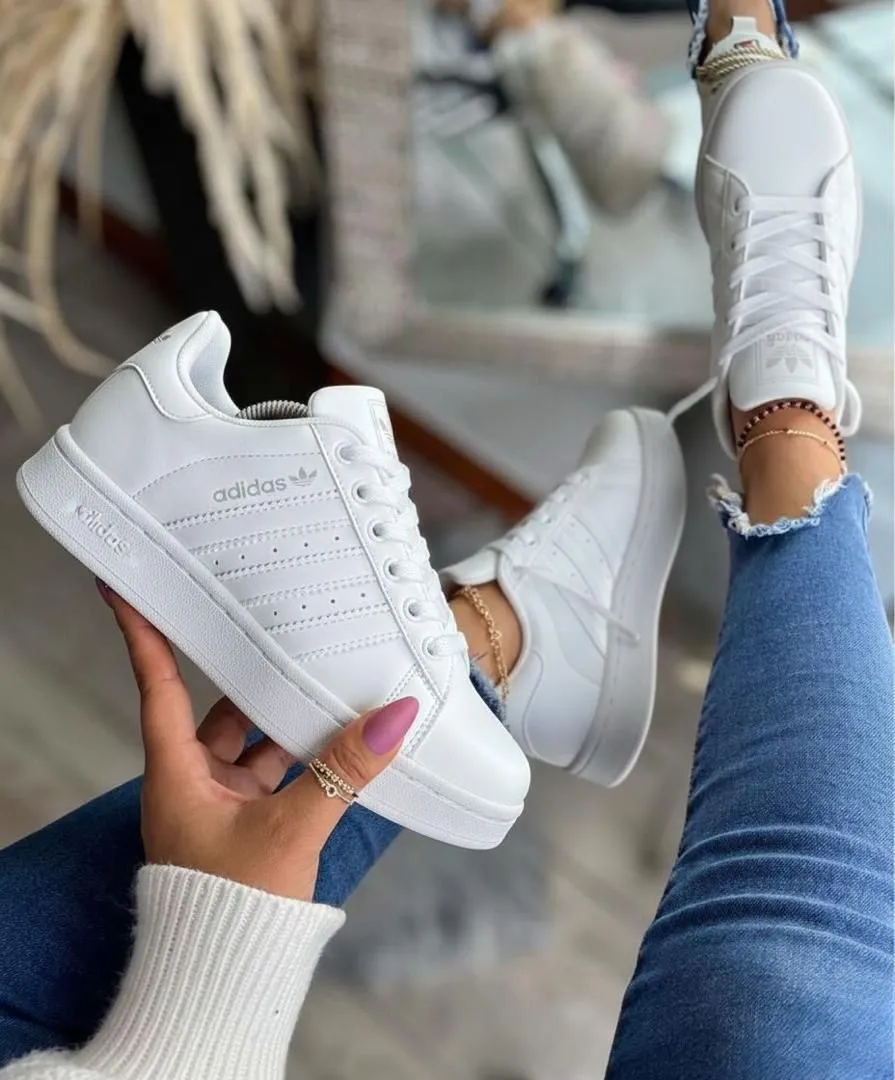 Adidas-inspired casual sneakers