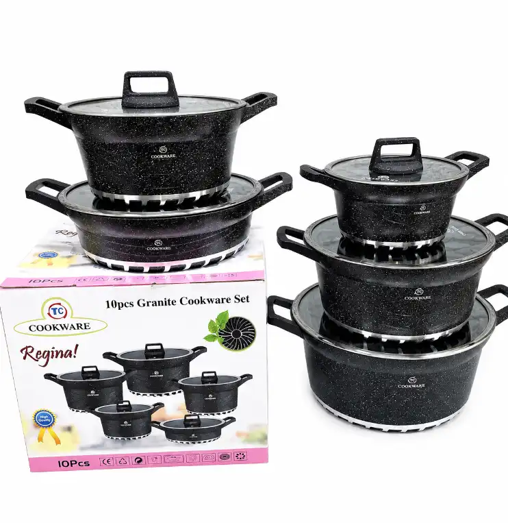 Regina Tc Granite Cookware  10pcs set High quality