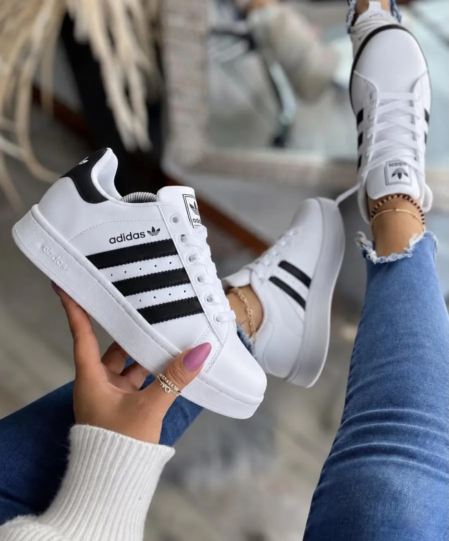 Adidas-inspired casual sneakers